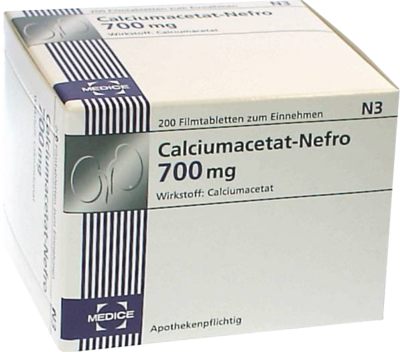 CALCIUMACETAT NEFRO 700 mg Filmtabletten