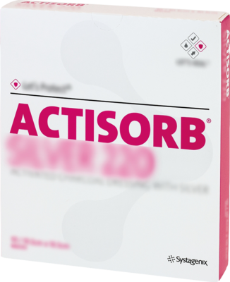 ACTISORB 220 Silver 10,5x10,5 cm steril Kompressen