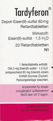 TARDYFERON Depot-Eisen(II)-sulfat 80 mg Retardtab.