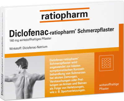 DICLOFENAC-ratiopharm Schmerzpflaster