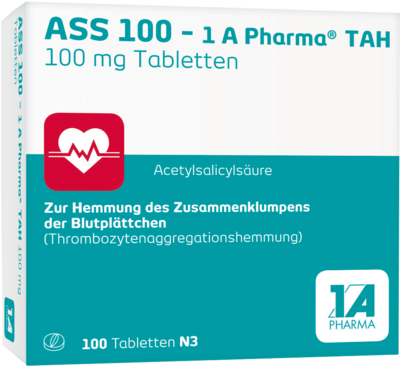 ASS 100-1A Pharma TAH Tabletten