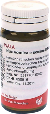 NUX VOMICA E semine D 6 Globuli