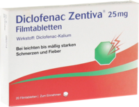 DICLOFENAC Zentiva 25 mg Filmtabletten