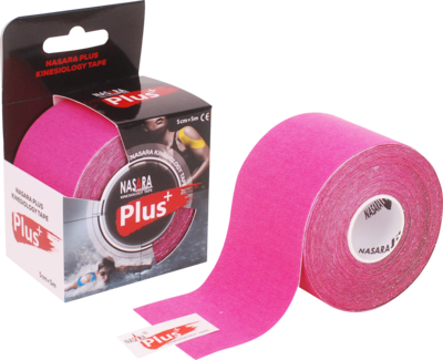 NASARA Plus Kinesiologie Tape 5 cmx5 m pink