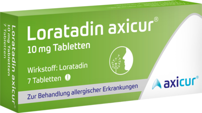 LORATADIN axicur 10 mg Tabletten