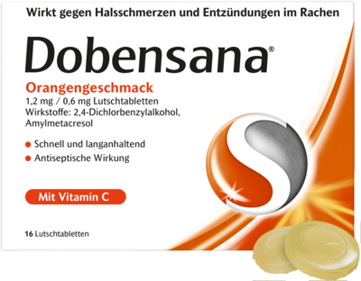 DOBENSANA Orangengeschmack 1,2mg/0,6mg Lutschtabl.