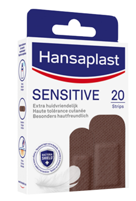 HANSAPLAST Sensitive Pflasterstrips hautton dark