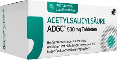 ACETYLSALICYLSÄURE ADGC 500 mg Tabletten